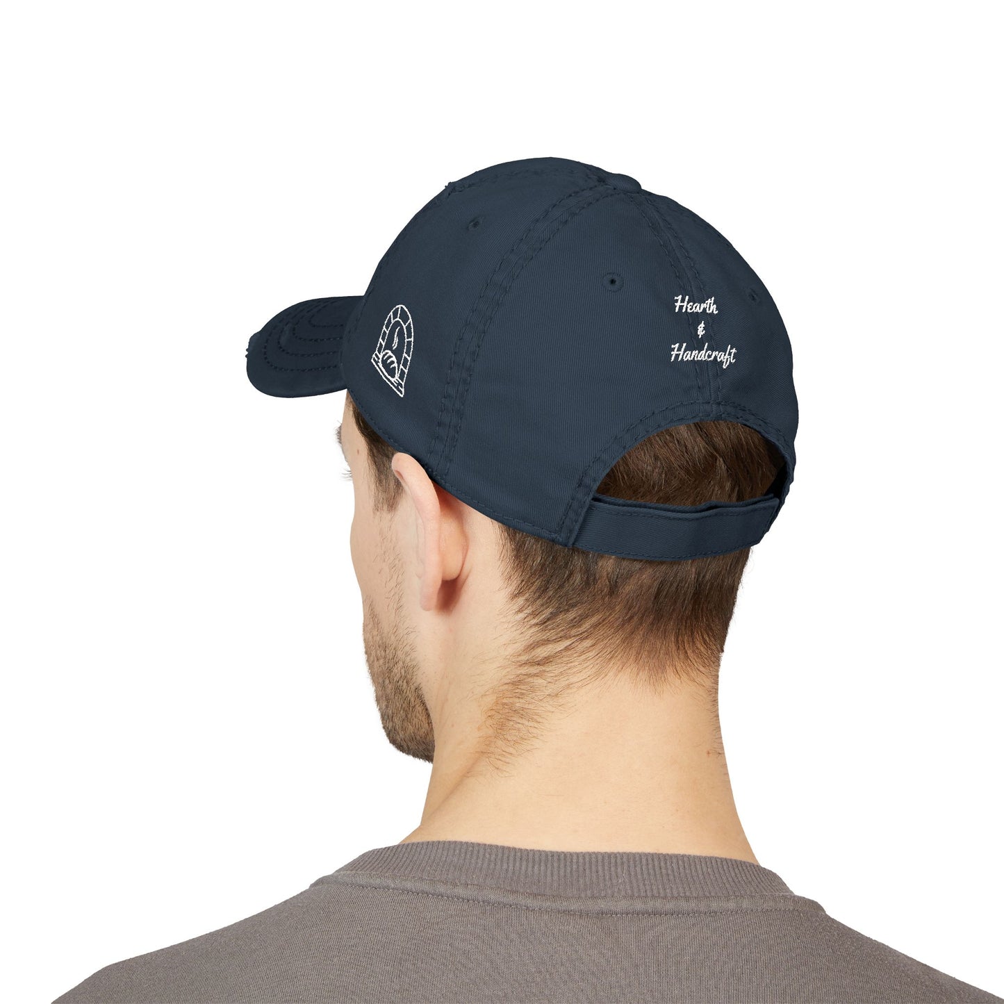 Hearth & Handcraft Vintage Logo Distressed Embroidered Dad Hat
