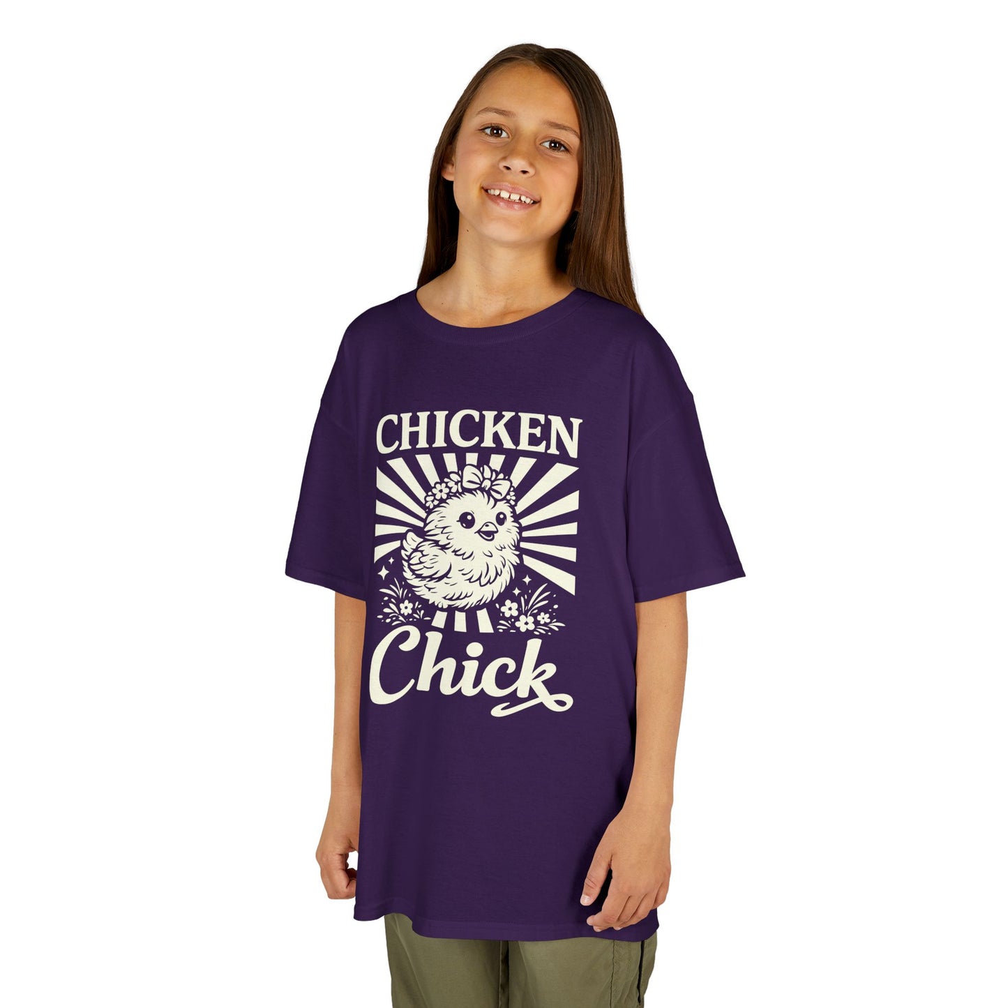 Kids T-Shirt — "Chicken Chick" Cute Retro Chick Tee for Children