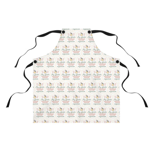 "My Starter Is My Emotional Support Organism" Cute Kitchen Apron