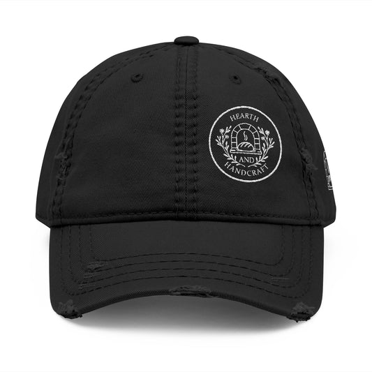 Hearth & Handcraft Vintage Logo Distressed Embroidered Dad Hat