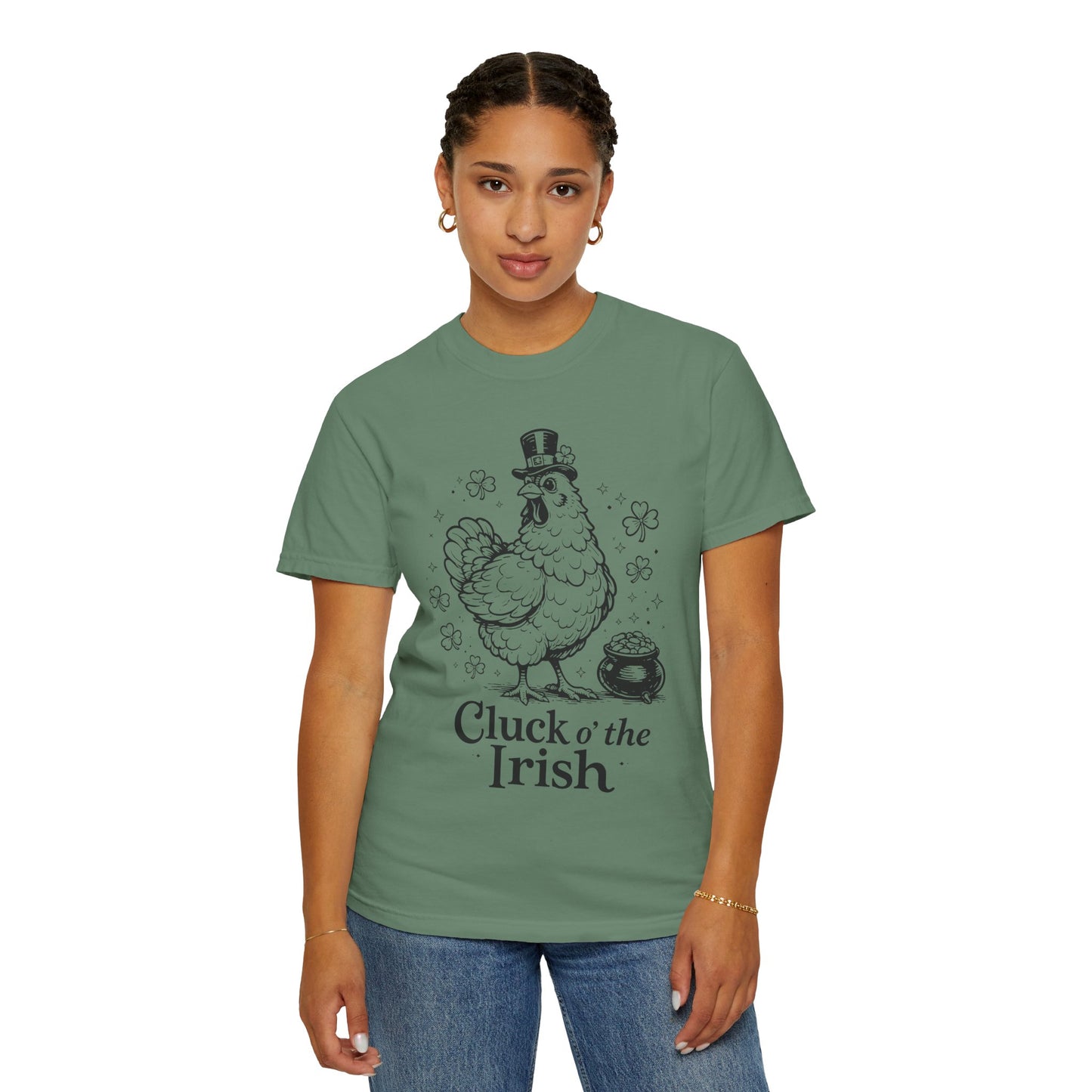 Cluck o’ the Irish Funny Chicken St Patrick’s Day Humor