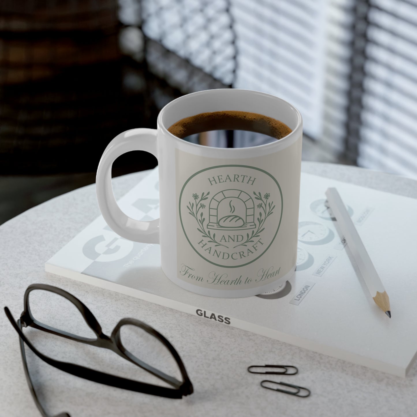 Hearth and Handcraft Logo - Feed the Starter Feed the Soul Jumbo Mug