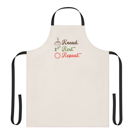 Apron - "Knead. Rest. Repeat." Baking Apron for Bakers & Home Cooks