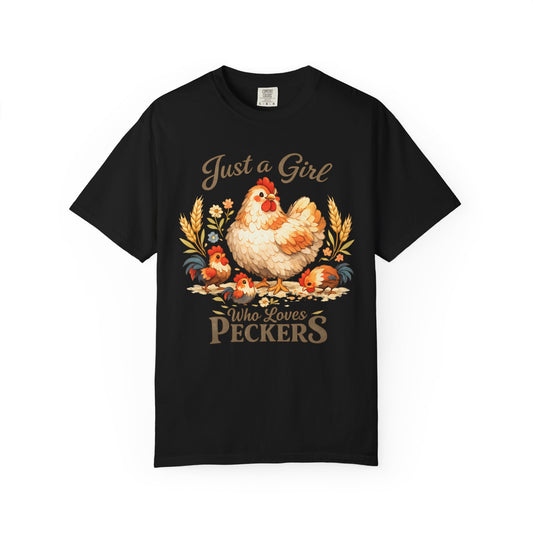 Just a Girl Who Loves Peckers – Cottagecore Chicken Humor