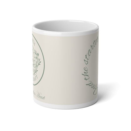 Hearth and Handcraft Logo - Feed the Starter Feed the Soul Jumbo Mug