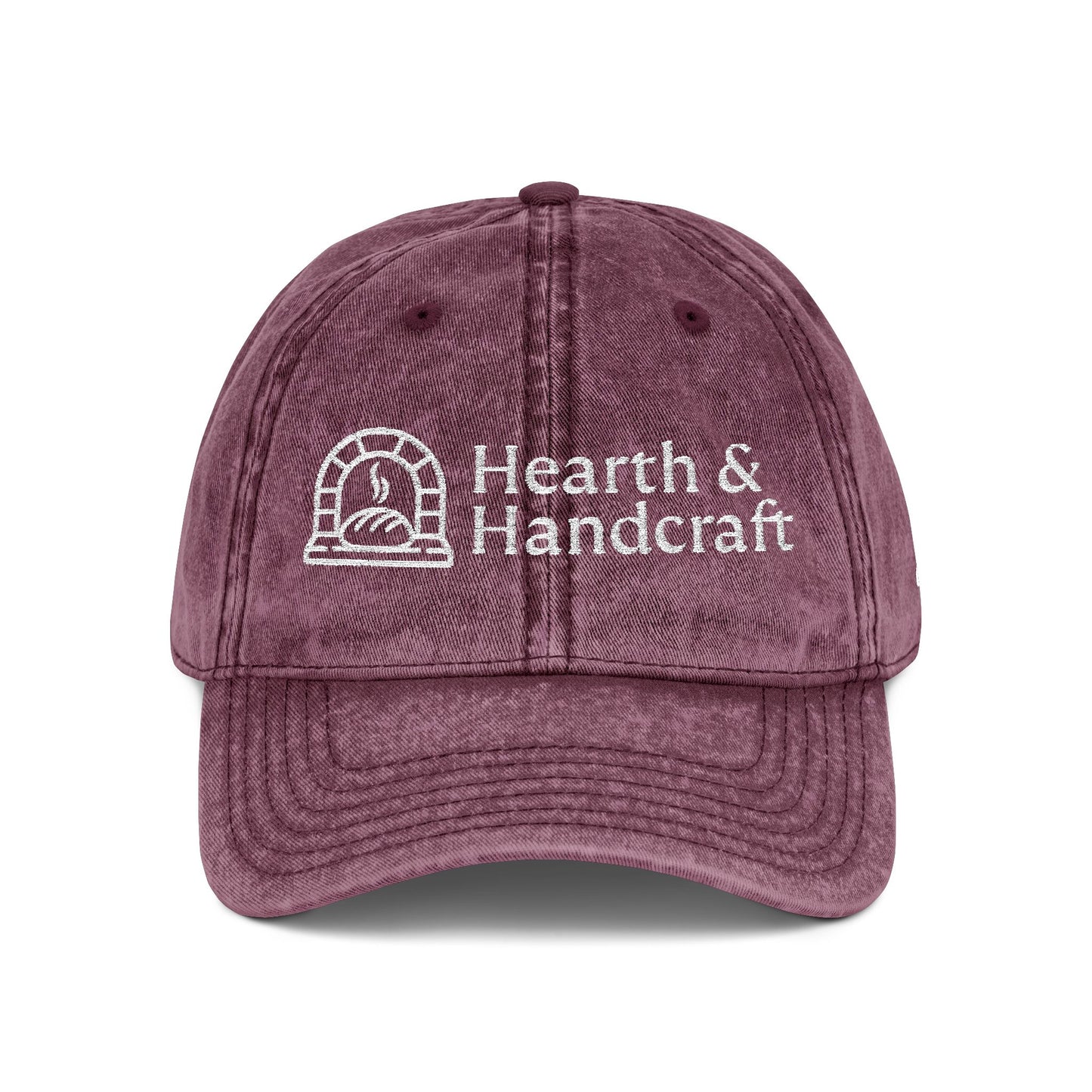 Embroidered Vintage Cap — Hearth & Handcraft Logo