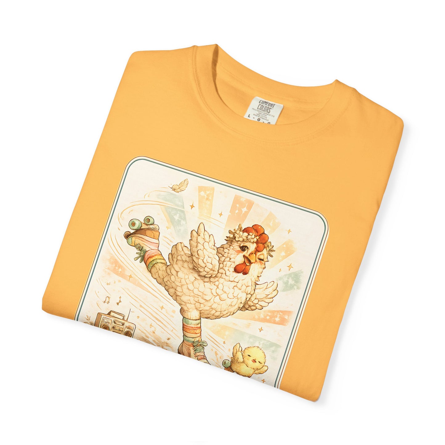 Catch Me If You Can Cluckers Vintage Skating Chicken Shirt