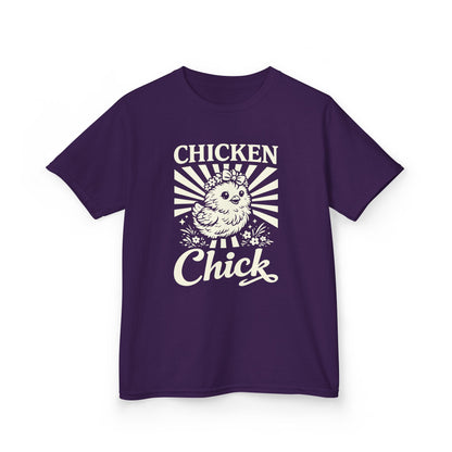 Kids T-Shirt — "Chicken Chick" Cute Retro Chick Tee for Children