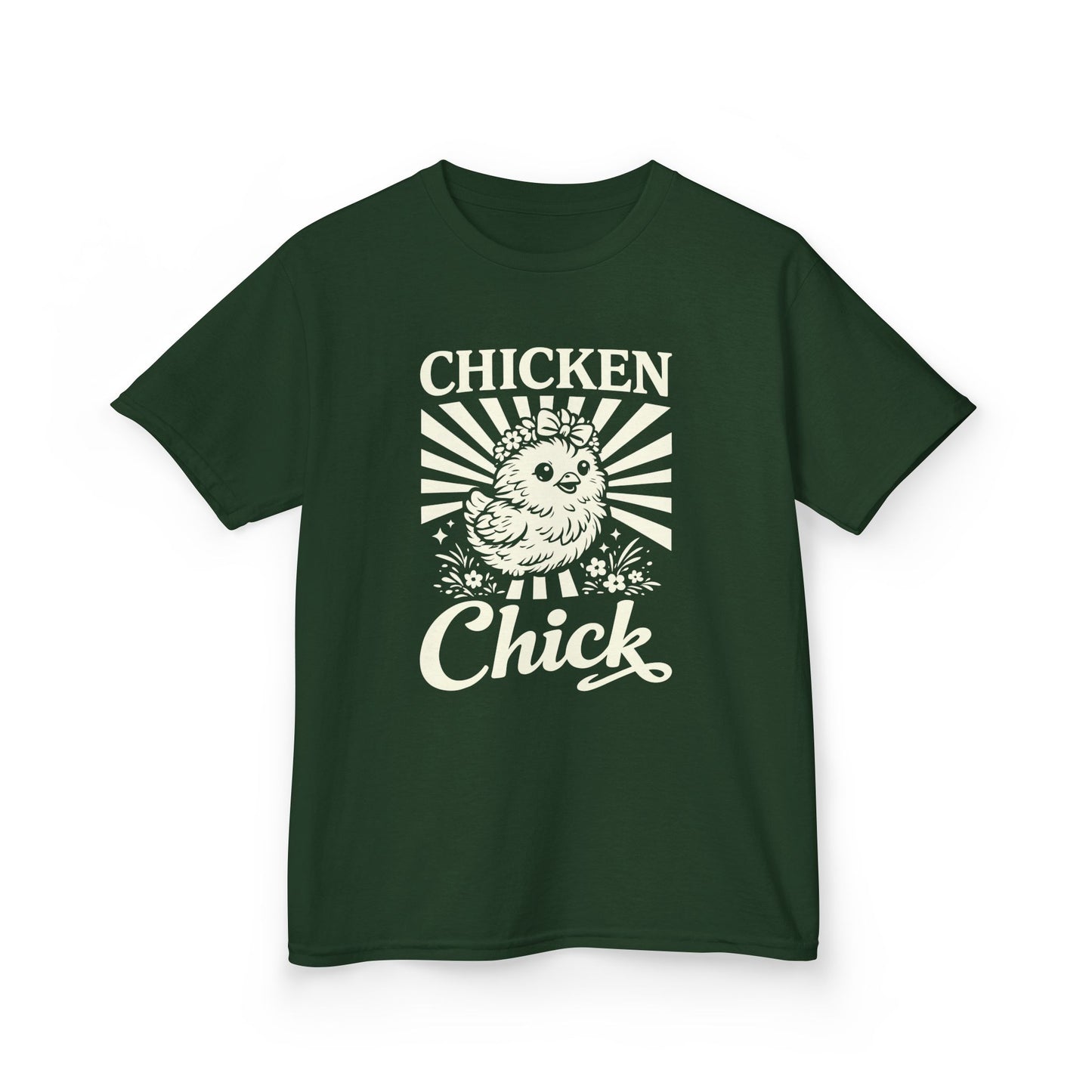 Kids T-Shirt — "Chicken Chick" Cute Retro Chick Tee for Children
