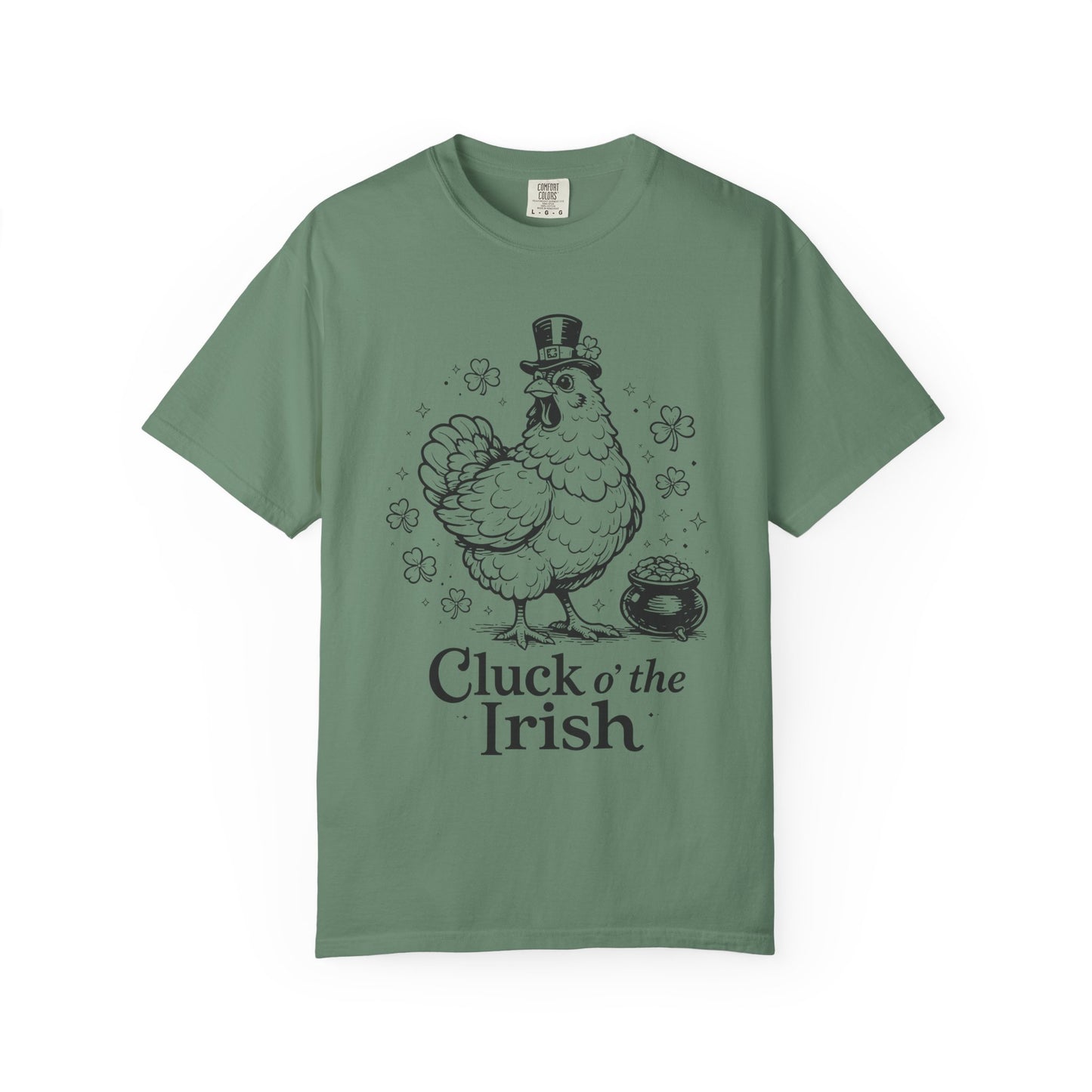 Cluck o’ the Irish Funny Chicken St Patrick’s Day Humor