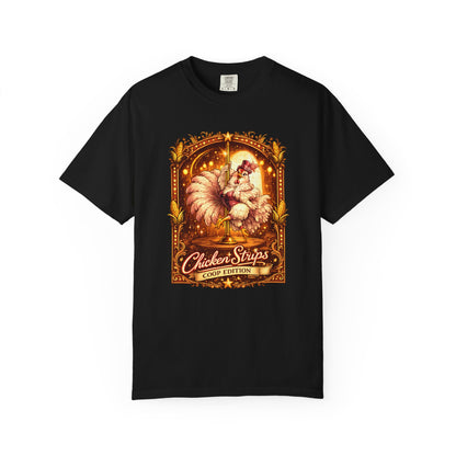 Funny Chicken Strips Shirt – Vintage Coop Edition Chicken Humor Tee