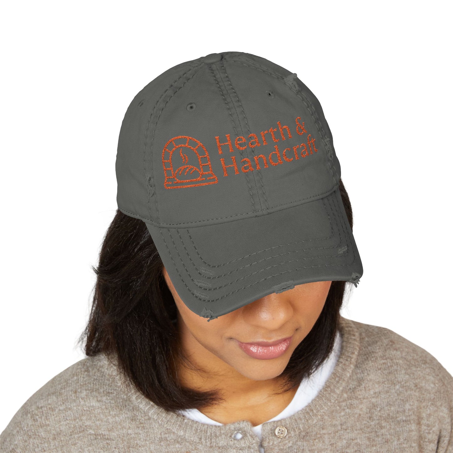 Hearth & Handcraft Vintage Logo Yam Distressed Embroidered Dad Hat