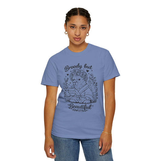 Broody But Beautiful Hen Graphic Tee – Cozy Chicken Lover Shirt