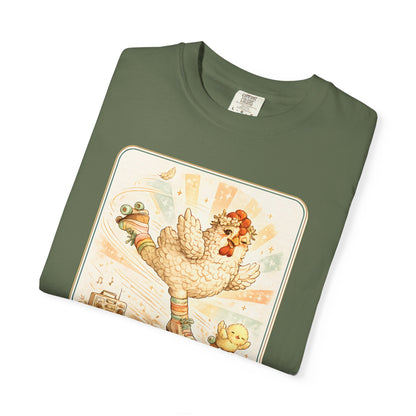 Catch Me If You Can Cluckers Vintage Skating Chicken Shirt