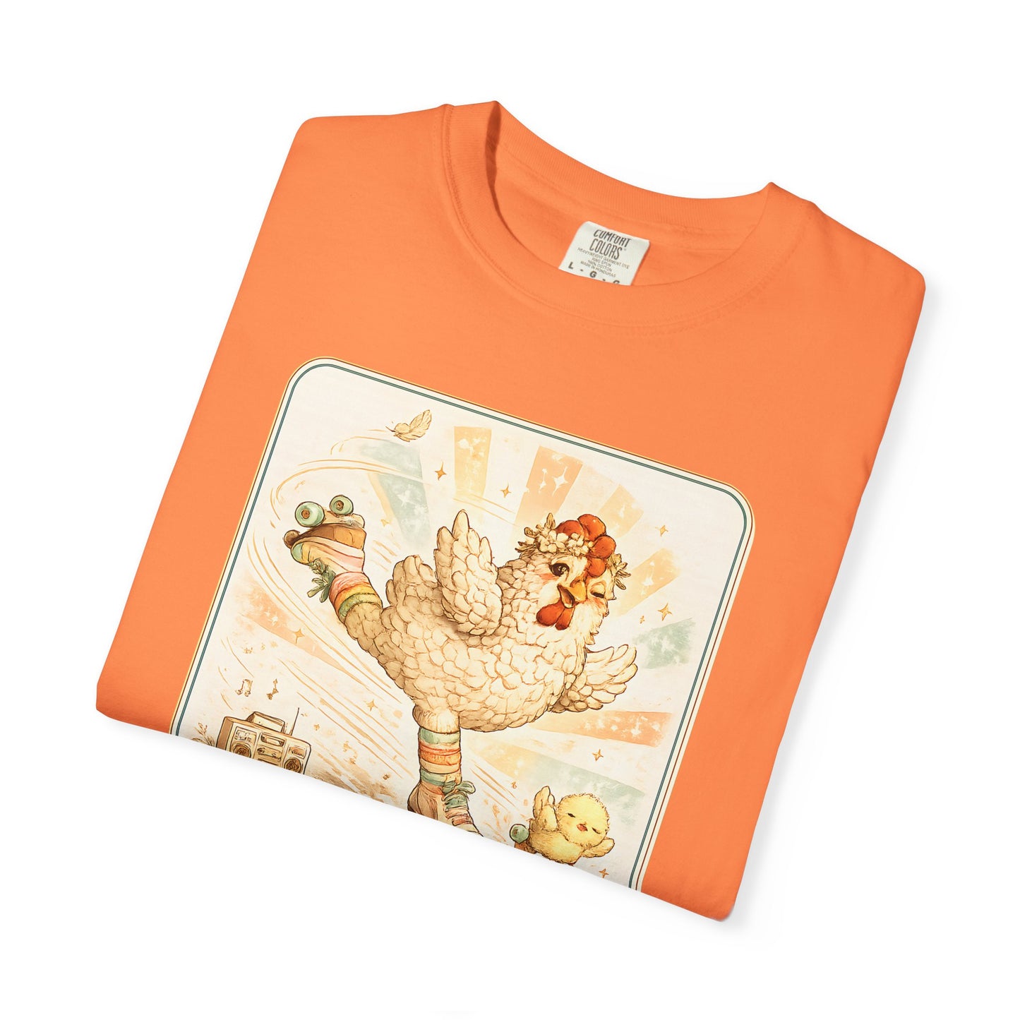 Catch Me If You Can Cluckers Vintage Skating Chicken Shirt