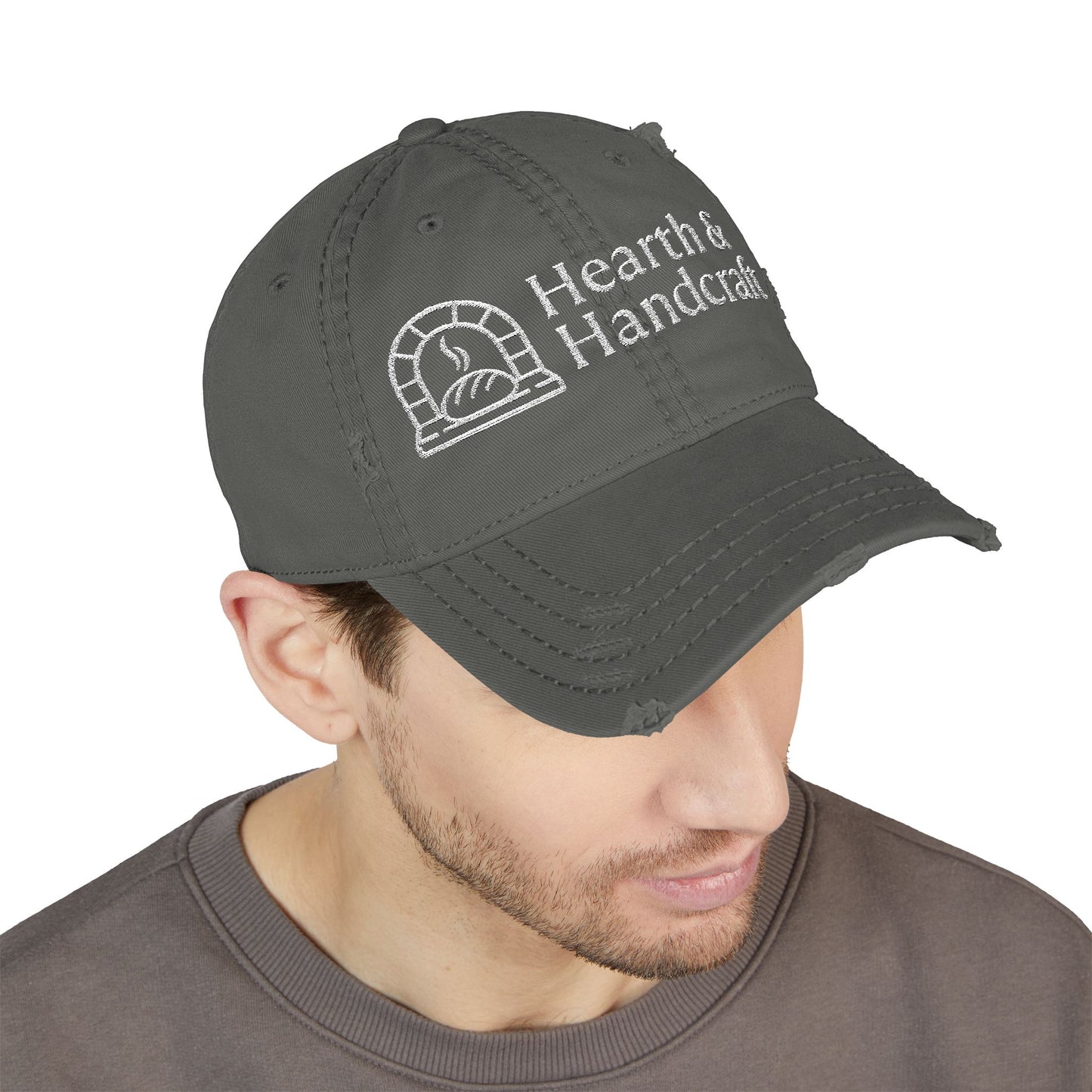 Hearth & Handcraft Vintage Logo Yam Distressed Embroidered Dad Hat