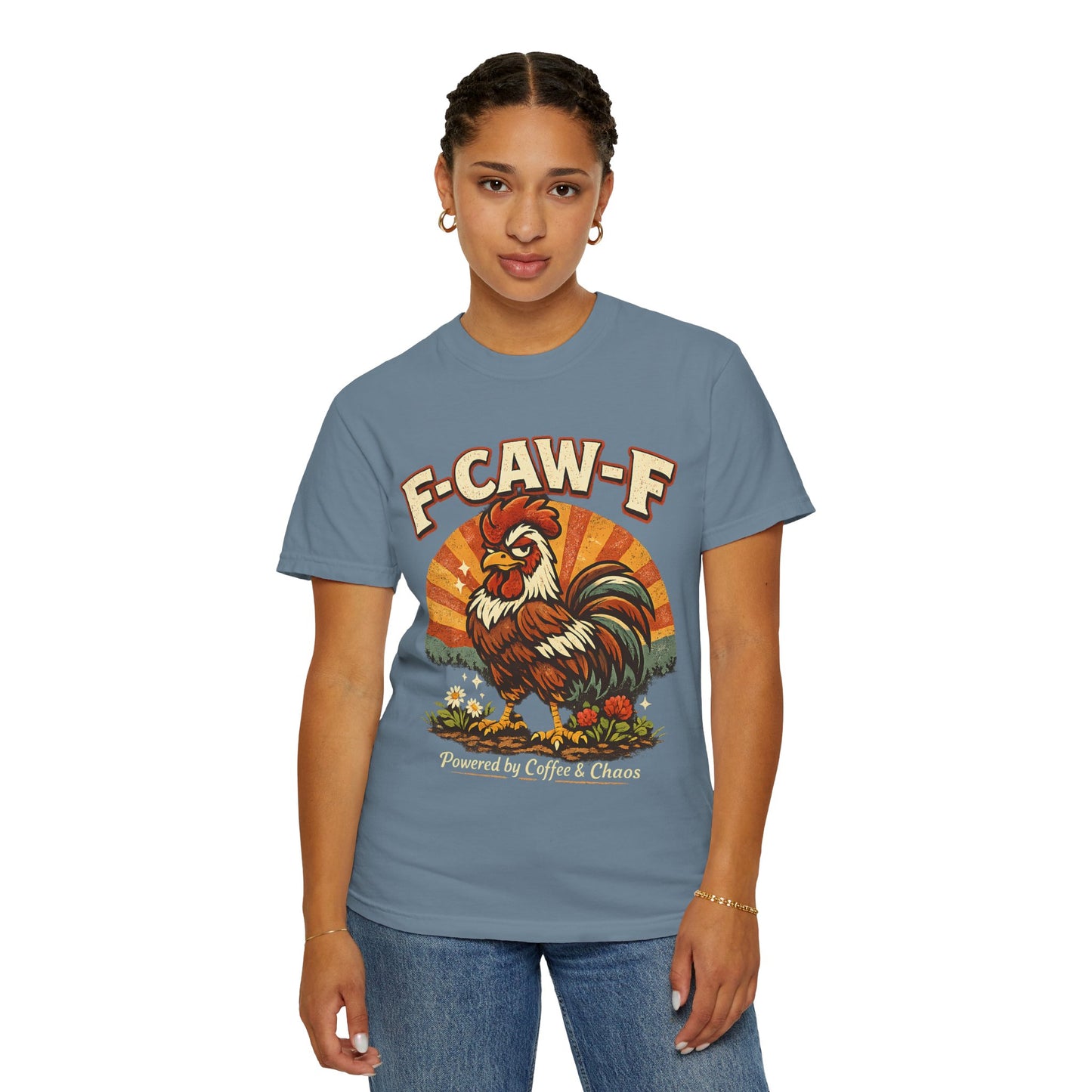 F‑CAW‑F Vintage Chicken Shirt Funny Rooster Tee for Homesteaders & Chicken Keepers