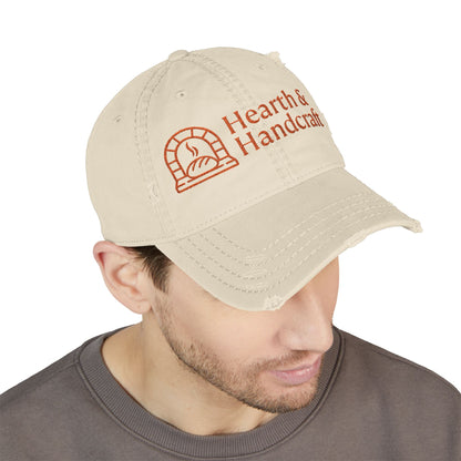 Hearth & Handcraft Vintage Logo Yam Distressed Embroidered Dad Hat