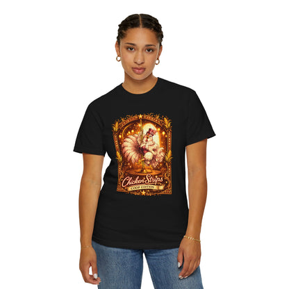 Funny Chicken Strips Shirt – Vintage Coop Edition Chicken Humor Tee