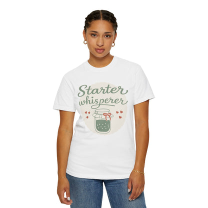 Starter Whisperer T-Shirt — Cute Mason Jar Fermentation Tee for Home Canning & Kombucha Lovers