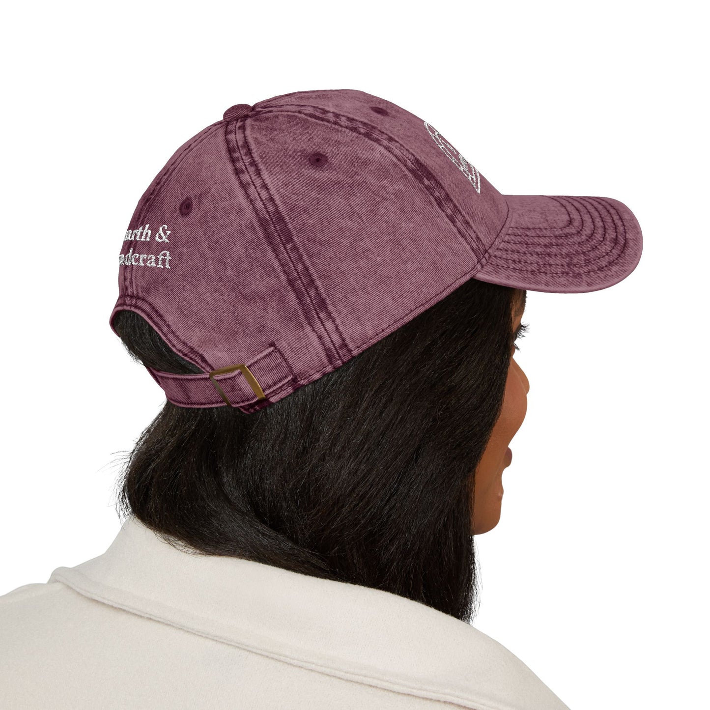 Embroidered Vintage Cap — Hearth & Handcraft Logo