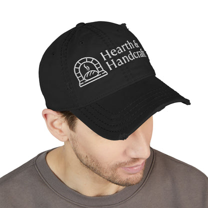 Hearth & Handcraft Vintage Logo Yam Distressed Embroidered Dad Hat
