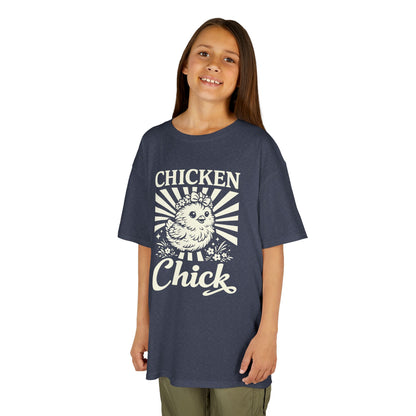 Kids T-Shirt — "Chicken Chick" Cute Retro Chick Tee for Children