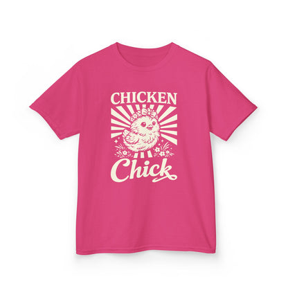 Kids T-Shirt — "Chicken Chick" Cute Retro Chick Tee for Children