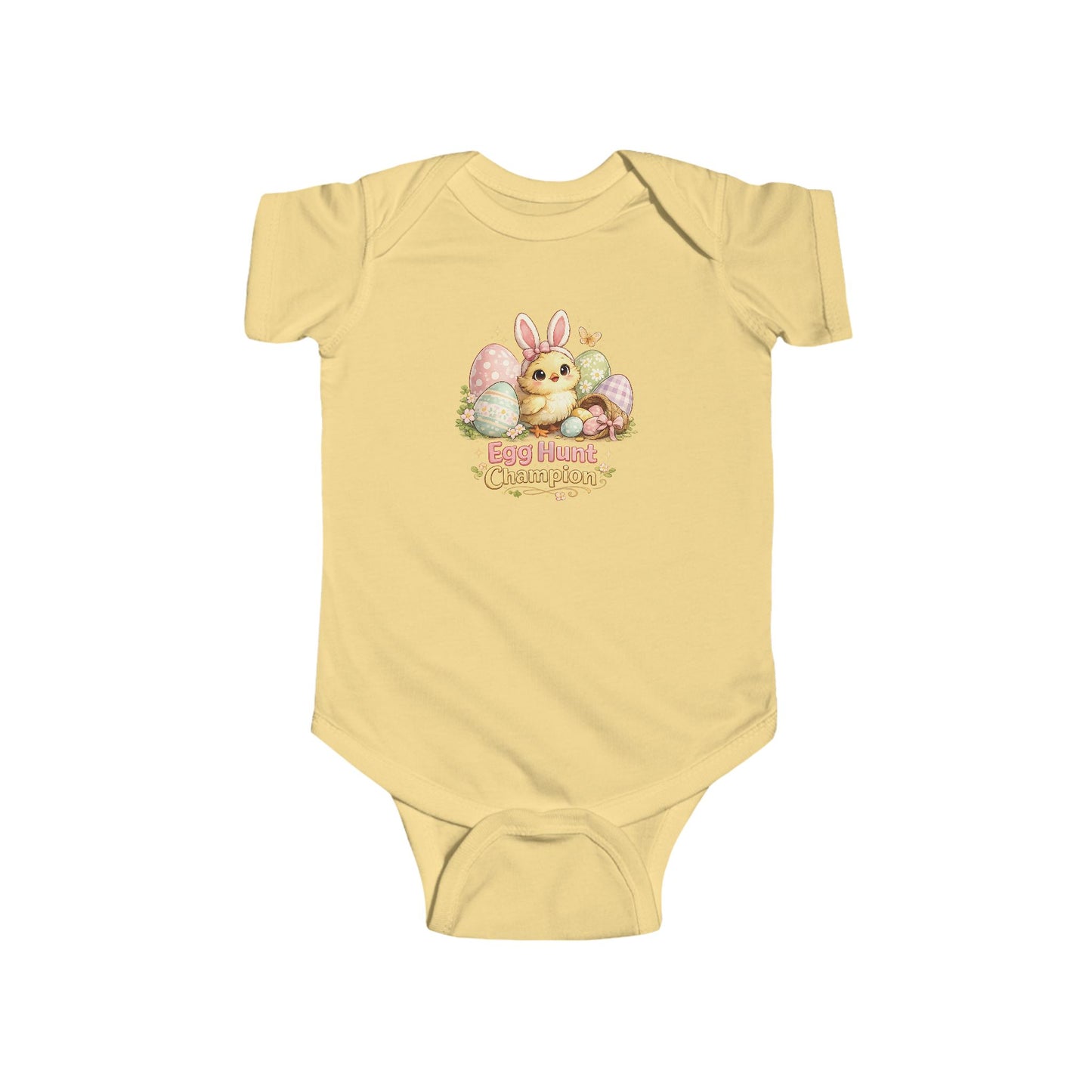 Egg Hunt Champion – Cute Easter Baby Chick Infant Onesie