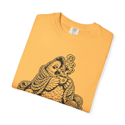 Cozy and Clucky Chicken with Coffee Farmhouse Humor