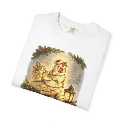 Cluck the Halls Christmas Chicken Shirt – Festive Farm Holiday Tee