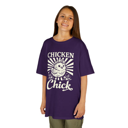 Kids T-Shirt — "Chicken Chick" Cute Retro Chick Tee for Children