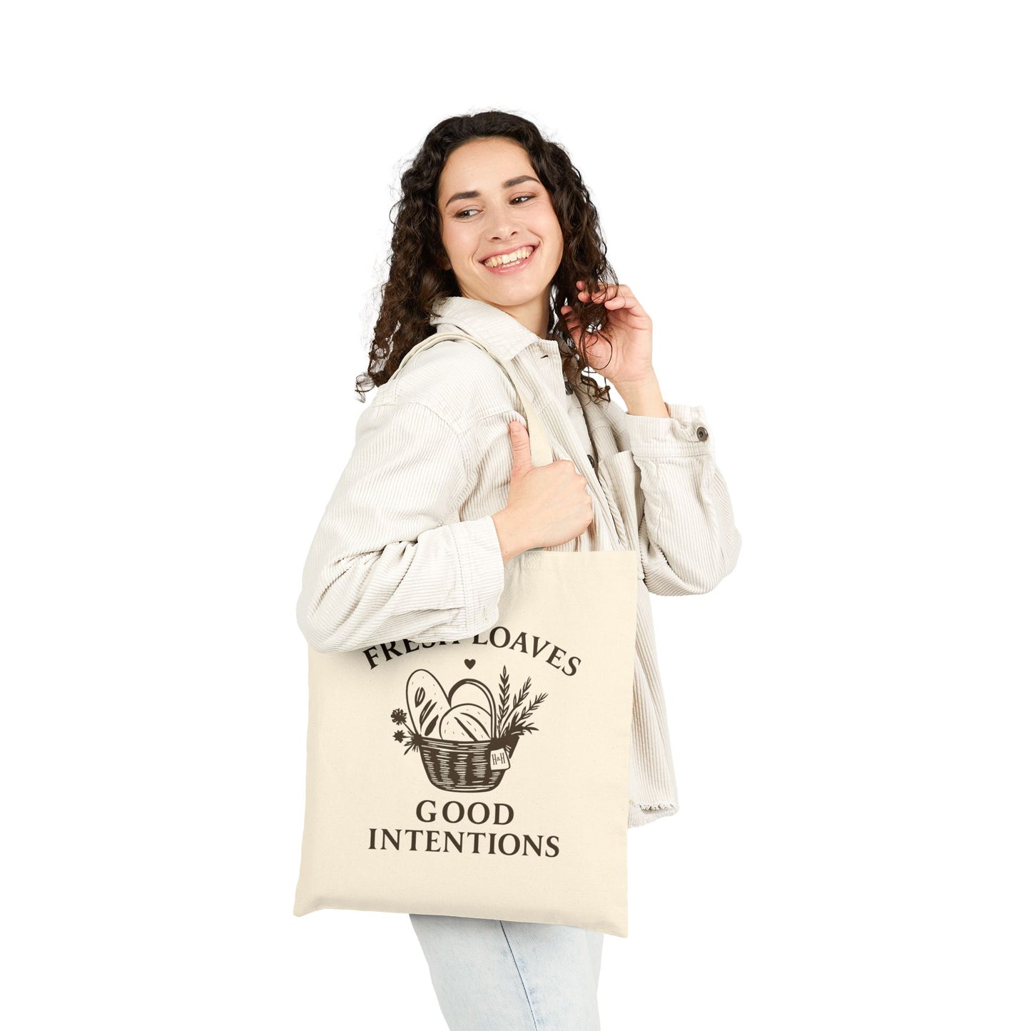 Fresh Loaves, Good Intentions Canvas Market Tote