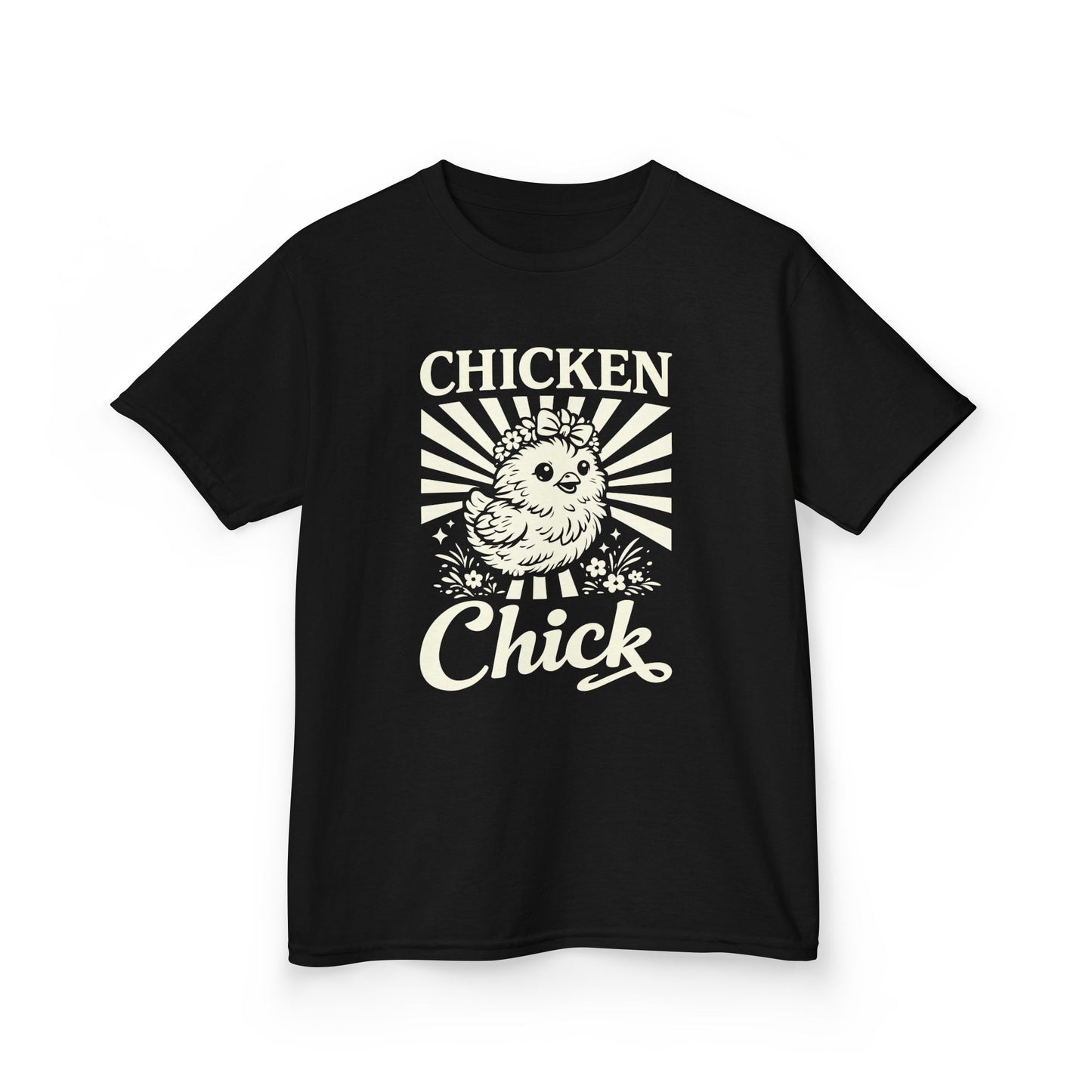 Kids T-Shirt — "Chicken Chick" Cute Retro Chick Tee for Children