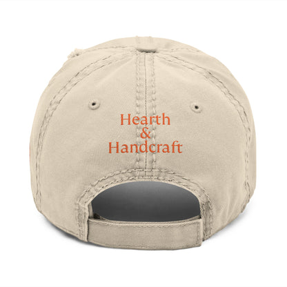 Hearth & Handcraft Vintage Logo Yam Distressed Embroidered Dad Hat