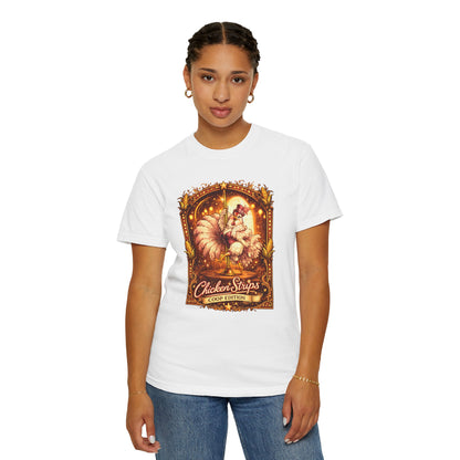 Funny Chicken Strips Shirt – Vintage Coop Edition Chicken Humor Tee