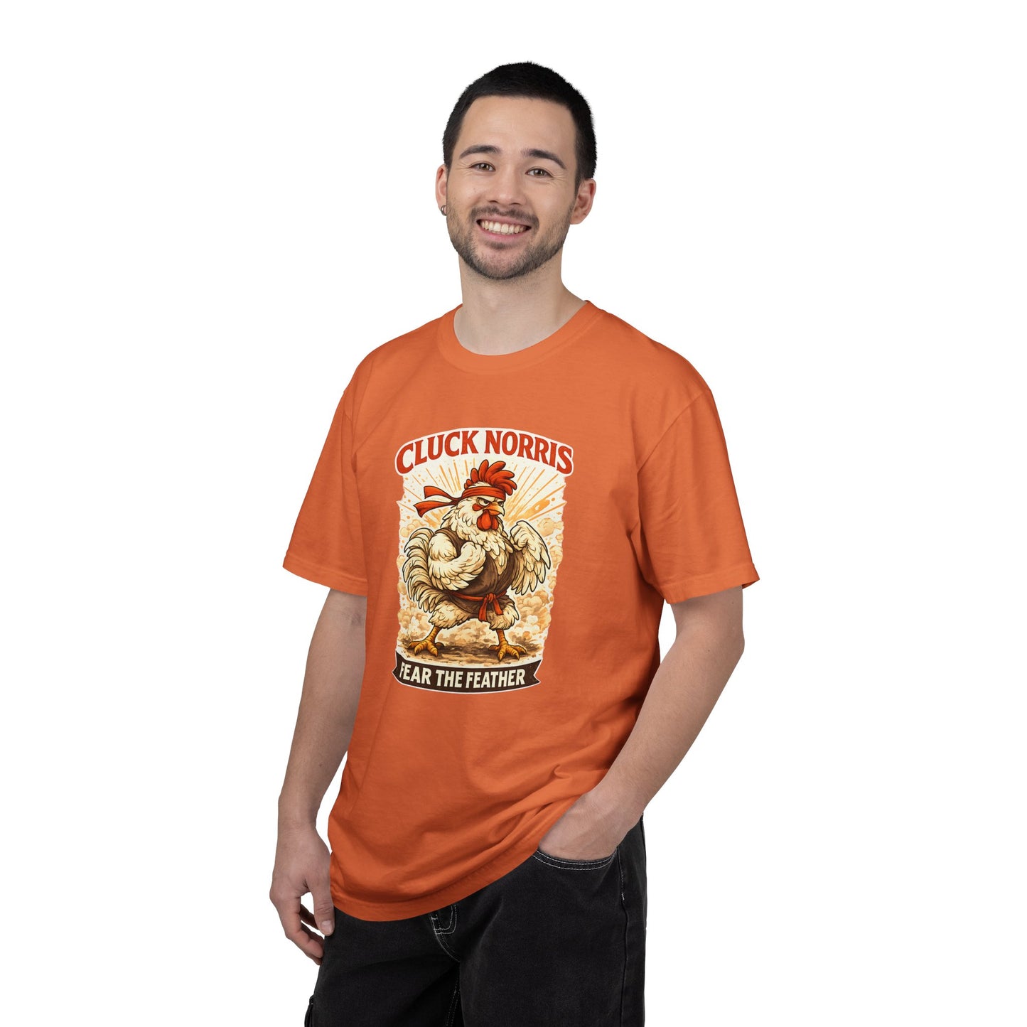 Cluck Norris "Fear the Feather" Graphic T-Shirt