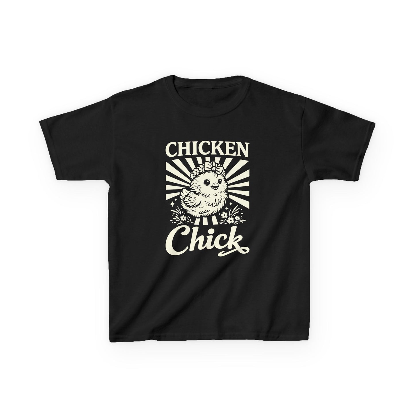Kids T-Shirt — "Chicken Chick" Cute Retro Chick Tee for Children