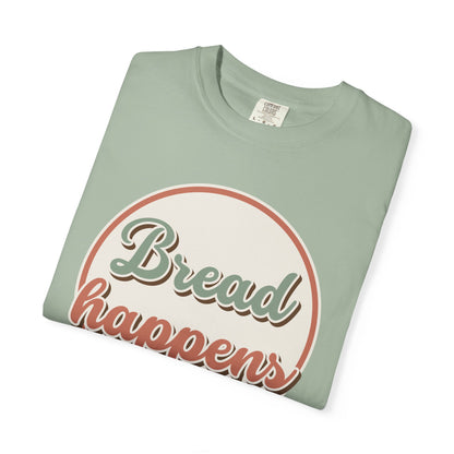 Bread Happens T-Shirt — Vintage Sage & Terracotta Baker Tee