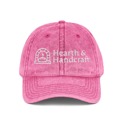Embroidered Vintage Cap — Hearth & Handcraft Logo