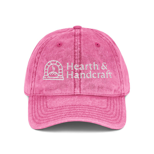 Embroidered Vintage Cap — Hearth & Handcraft Logo