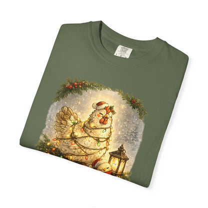 Cluck the Halls Christmas Chicken Shirt – Festive Farm Holiday Tee