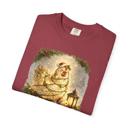 Cluck the Halls Christmas Chicken Shirt – Festive Farm Holiday Tee