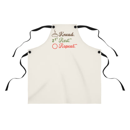 Apron - "Knead. Rest. Repeat." Baking Apron for Bakers & Home Cooks