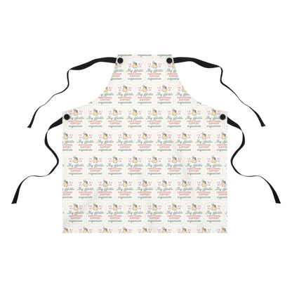 "My Starter Is My Emotional Support Organism" Cute Kitchen Apron