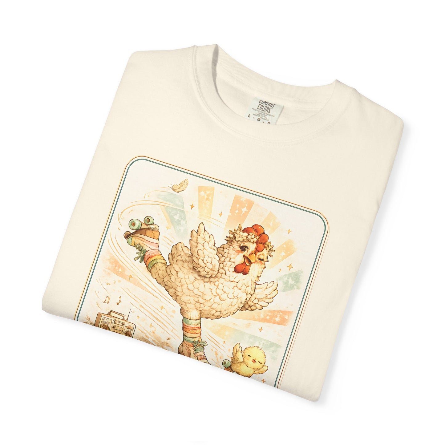 Catch Me If You Can Cluckers Vintage Skating Chicken Shirt