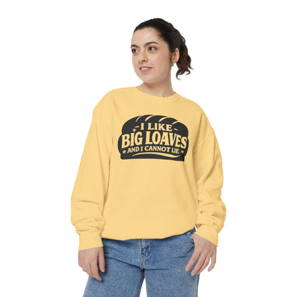 Bread Lover Sweatshirt – "I Like Big Loaves and I Cannot Lie" Cozy Graphic Crewneck