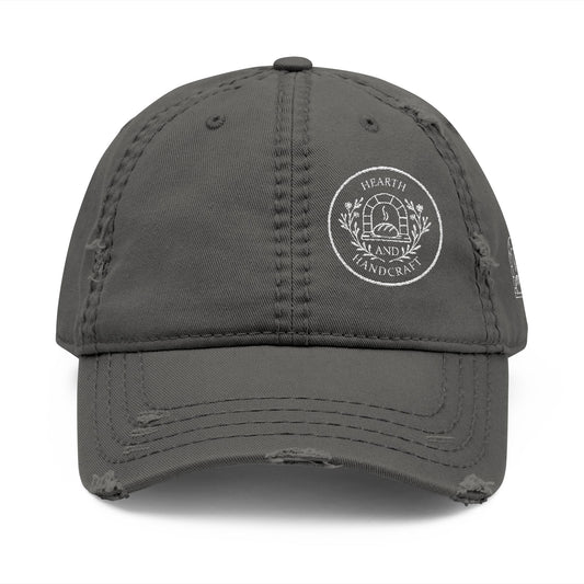 Hearth & Handcraft Vintage Logo Distressed Embroidered Dad Hat