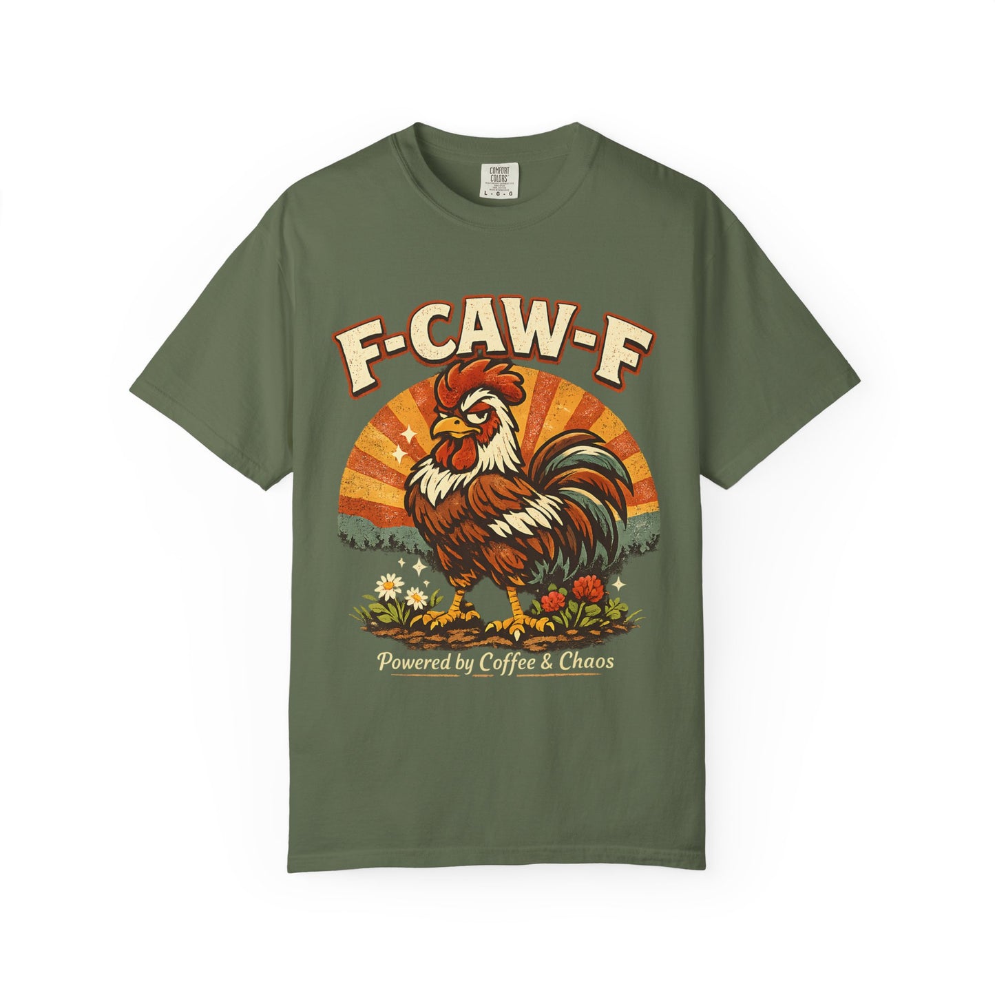 F‑CAW‑F Vintage Chicken Shirt Funny Rooster Tee for Homesteaders & Chicken Keepers
