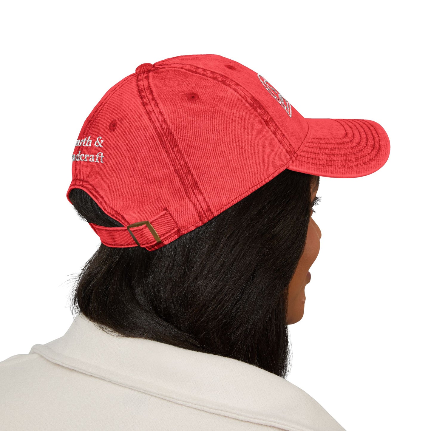 Embroidered Vintage Cap — Hearth & Handcraft Logo